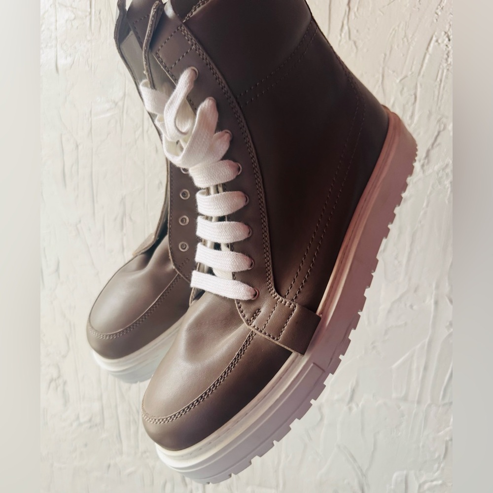 Kris Van Assche grey High-Top Sneakers
